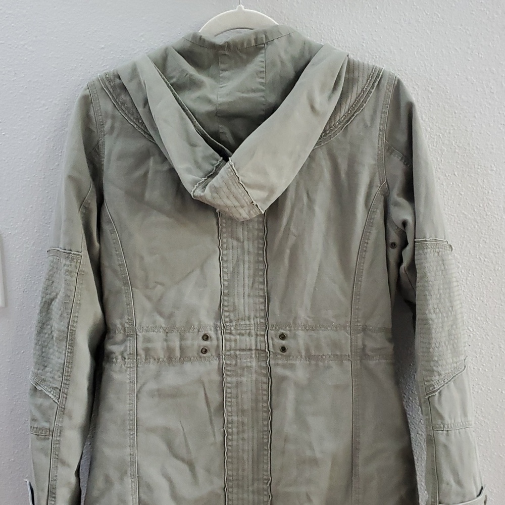 B by Burton green canvas military army parka - Picture 7 of 11